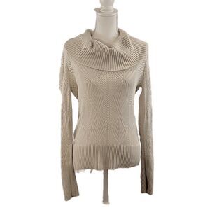 Lucky Brand, Cowl Neck Knit Sweater, Size Large